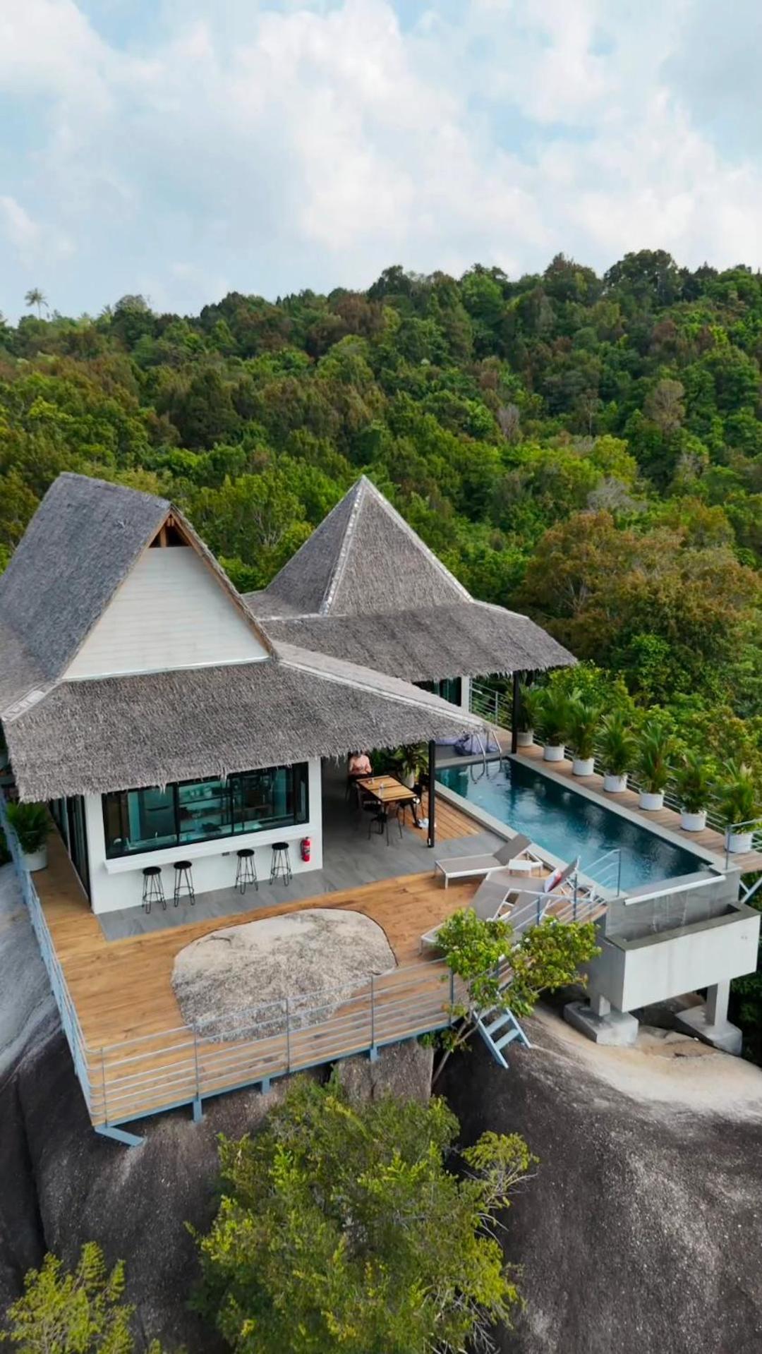 Villa On The Rock - 360 Bay View Thong Sala Exteriér fotografie